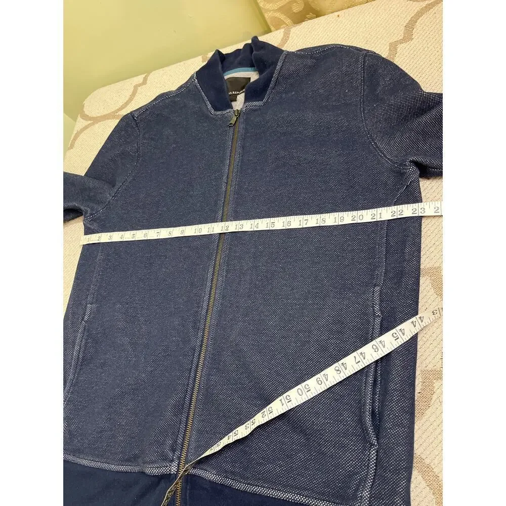 Banana Republic TEXTURED KNIT BOMBER Zip Up JACKET, pockets, size extra large